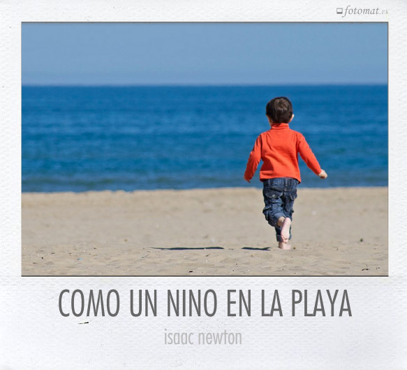 COMO UN NINO EN LA PLAYA