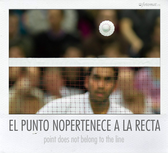 EL PUNTO NOPERTENECE A LA RECTA