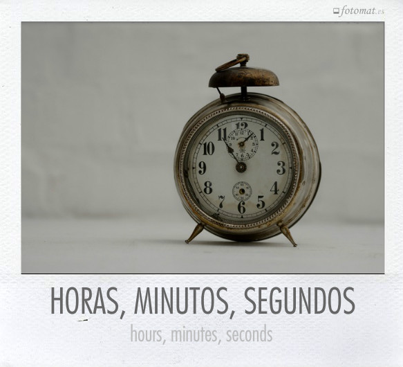 HORAS, MINUTOS, SEGUNDOS