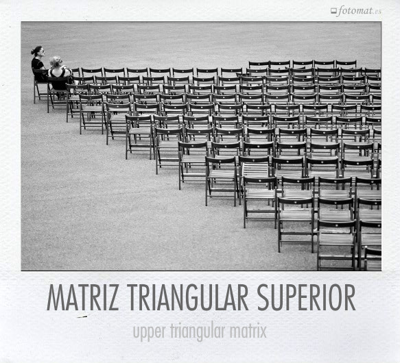 Matriz cuadrada triangular superior