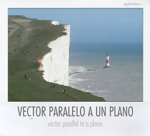 VECTOR PARALELO A UN PLANO