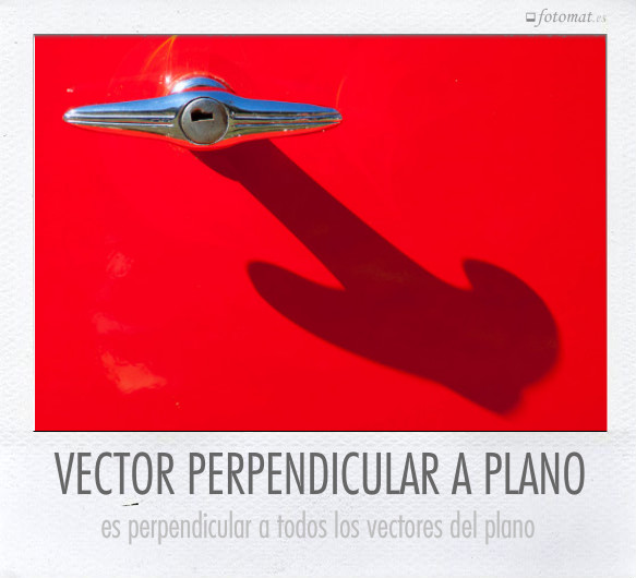 VECTOR PERPENDICULAR A PLANO