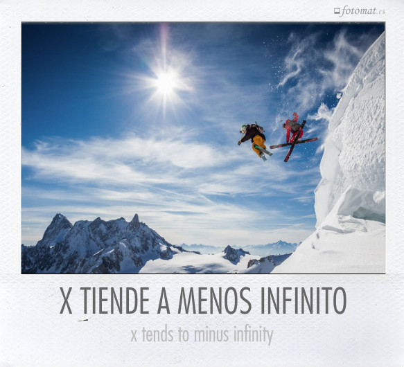 X TIENDE A MENOS INFINITO